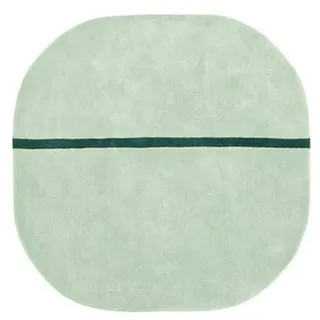 Normann Copenhagen 602444 Oona Teppich, Neusselandwolle, mintgrün, 140 x 140 x 2 cm