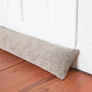4L Textil Zugluftstopper für Türen und Fenster aus Cord (Beige, 150 cm) | Türschlange | Windstopper | Durchzugstopper | Luftzugstopper | Türrolle | 70, 80, 90, 100, 150 cm | Handgefertigt in der EU