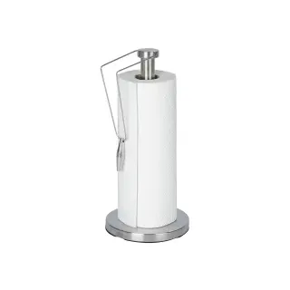 WENKO Preston Küchenrollenhalter 53220100 , Edelstahl, Maße; Ø 15 x H 33 cm