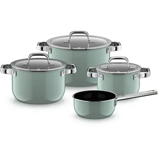 WMF Fusiontec Mineral Pro, Topf-Set, 4-teilig, Eucalyptus Haze