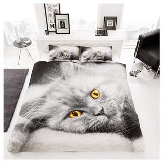 Gaveno Cavailia Premium Kollektion, Bettwäsche-Set aus Polyester, Muster: 3D Katze, Multi, Doppelbett