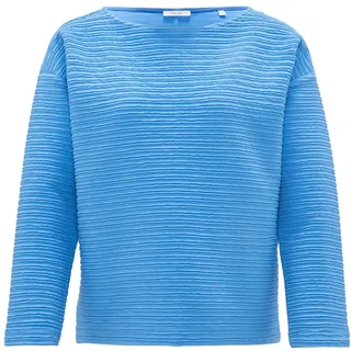 OPUS Damen Sweatshirt | Sweater GOTTOMAN Boxy Fit aus Baumwoll Mix Blue Salt, 42 - 42