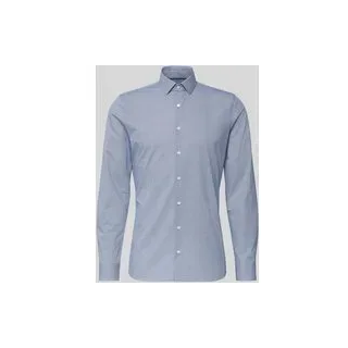 Slim Fit Freizeithemd mit Kentkragen, Bleu, 39