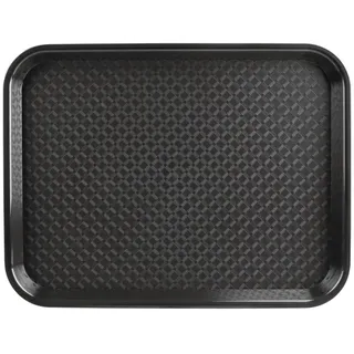 Olympia Kristallon Fast-Food-Tablett, schwarz 450 mm - Serviertablett für Restaurants, Hotels, Catering P507