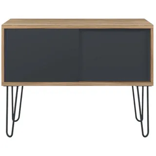 Bisley Sideboard Multirange Sideboard, in Nussbaum/Anthrazitgrau - Maße: H 75 x B 100 x T 45 cm grau