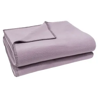 Zoeppritz Soft-Fleece Decke 160 x 200 cm pale lavender