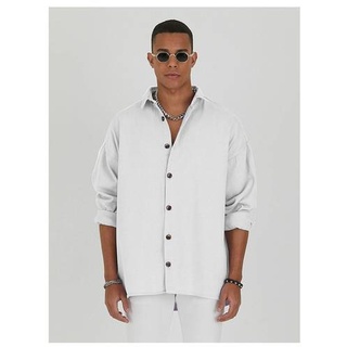 Jeanshemd Oversize Cotton Hemd 100% Baumwolle S Weiß