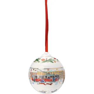 Hutschenreuther, Christbaumschmuck, Weihnachtskugel Porzellan (1x)
