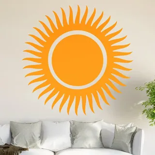 Sonnen Ornament Wandtattoo in 6 Größen - Wandaufkleber Wall Sticker - Dekoration, Küche, Wohnzimmer, Schlafzimmer, Badezimmer