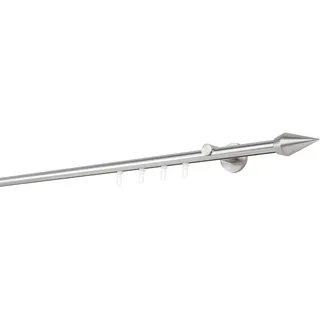 ONDECO 20mm,1-läufig,Profil,Wandträger 6,5cm,Endstück point Farbe: Edelstahl-Optik, Größe: 350cm