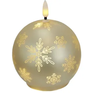 I.GE.A. Kugel-Kerze A 12 cm gold