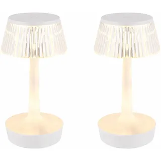 GLOBO Tischlampe Transparent 2 St.