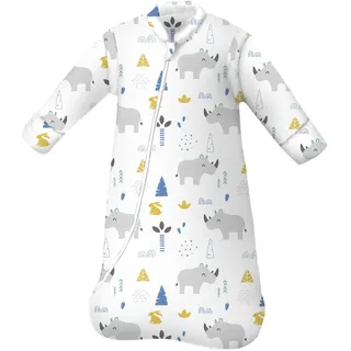 MIKAFEN Baby Schlafsack 3.5 Tog Winter Langarm von Geburt bis 4 Jahre alt | 100% Baumwolle ,Abnehmbare Ärmel vollständig,Umhüllten Beinen ,Maschinenwaschbar