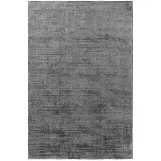 benuta pure Viskoseteppich, Dunkelgrau, Textil, Beton Optik, Rechteckig, 160x230 cm, für Fußbodenheizung geeignet, Teppiche & Böden, Teppiche