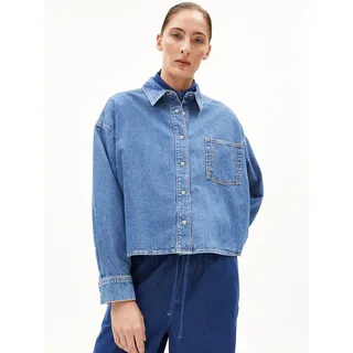 ARMEDANGELS NALAANI Jeansbluse Blau S