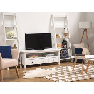 TV-Möbel weiß 3 Schubladen 137 x 50 x 50 cm BERKELEY