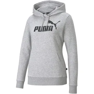 Puma Essentials Logo Hoodie Damen 04 light gray heather S