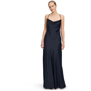 Vera Mont Abendkleid mit Wasserfallausschnitt Marine, 38