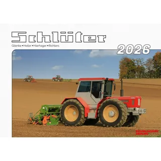 Schwungrad-Verlag Schlüter-Schlepper im Einsatz Wandkalender 2026 DIN A4 hoch