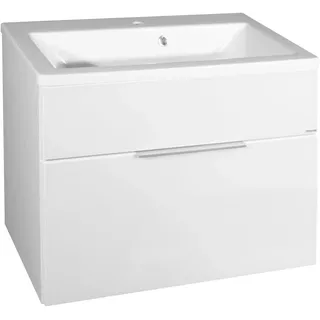 Fackelmann Waschtischunterschrank 79,5 x 59 x 49 cm Weiß