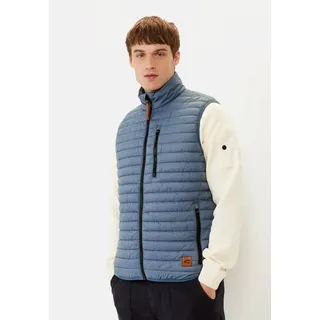 camel active Steppweste mit Stehkragen ärmellos mit Stehkragen blau|braun M (58)