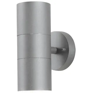 Konstsmide Außenwandleuchte Aluminium 19,5 cm inkl. GU10 Halogenlampe grau
