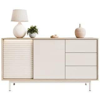 lookway Kommode Florence 140 x 77 x 40 cm Beige