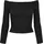 Damen Ladies Off Shoulder Rib Longsleeve