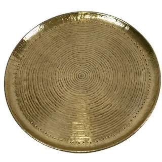 Tablett Circulo Ø 48cm Aluminium gold