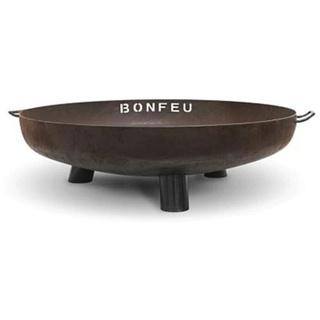 BonFeu Feuerschale BonFeu Feuerschale BonBowl Plus CortenStahl, (Einzelschale), mit Entwässerungslöchern Ø 100 cm