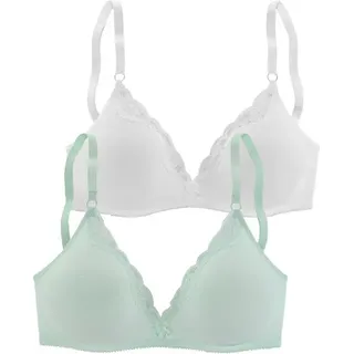 petite fleur by lascana Bralette-BH mint/weiß 70A
