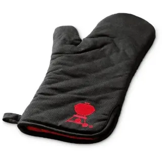 Weber Grillhandschuh schwarz mit rotem Kettle-Logo
