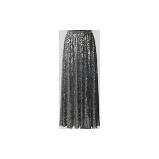Maxirock mit Paillettenbesatz, Silber, XS