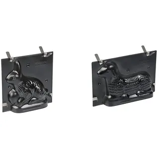 Kaiser Backformen Backform Osterbackformen Set mit Lamm- und Hasenformen, 2er Pack, antihaftbeschichtet, leichtes Entformen, perfekte Osterdekoration