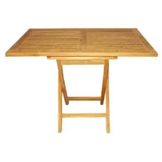 Lex Gartentisch Klapptisch 90 x 70 x 75 cm Teak