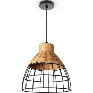 Paco Home PUCU 1-flg. Ø 22 cm Korb schwarz