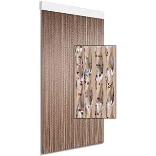 Famanu Fliegengitter Vorhang - 210 x 90 x 1 cm - Glitzer