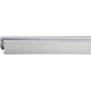 MYDECO Gardinenstange für Gleiter Edelstahl-Optik 1,8 cm x 1,8 cm Länge 160 cm