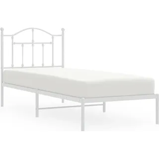 vidaXL Bettgestell 90 x 200 cm Weiß
