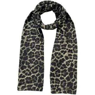 Adel Bags Schal Trendiger & Hochwertiger Leopard Double Face Schal grün