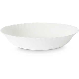 Vivalto Salatschüssel, Weiß, Glas, 27,5 x 5,5 x 27,5 cm, 18 Stück