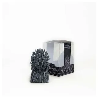 GIFT REPUBLIC Eierbecher Egg of Thrones, (Grau, Polyresin, 1-tlg., ca. 6,5 x 7 x 11 cm), ein Must-Have zum Frühstück für Serienfans