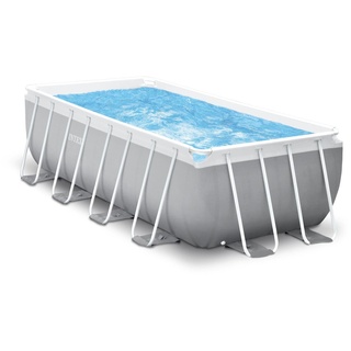 Intex Frame Swimming Pool Set "Prism Quadra III",grau,400 x 200 x 122 cm