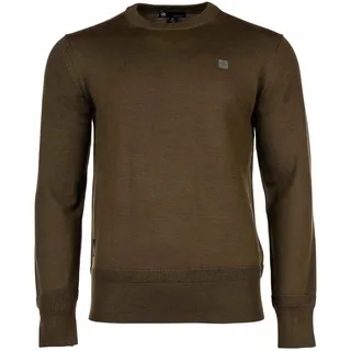 G-STAR RAW Herren Strickpullover - Premium Core Knit, Rundhals, Sweater, Pullover, einfarbig Braun M