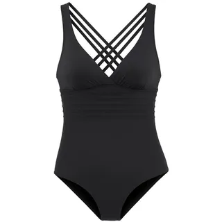 LASCANA Badeanzug 38 Schwarz Cup C
