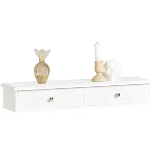 SoBuy Wandregal 64 x 15 x 10 cm Weiß
