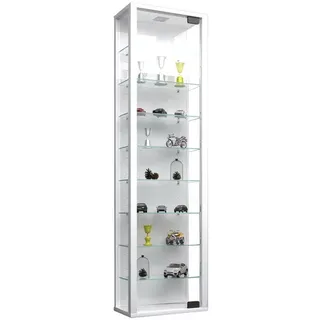 VCM Vitrine Stano Maxi 33 x 18 x 115 cm Weiß