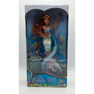 Mattel Disney Arielle, die Meerjungfrau Deluxe-Meerjungfrauenpuppe mit Haarperlen (HNF42)