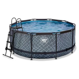 EXIT TOYS Stone Pool 360 x 122 cm inkl. Filterpumpe