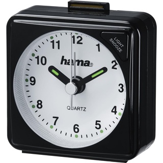 Hama A50 Quarztischuhr Schwarz Quadratisch (00186329)